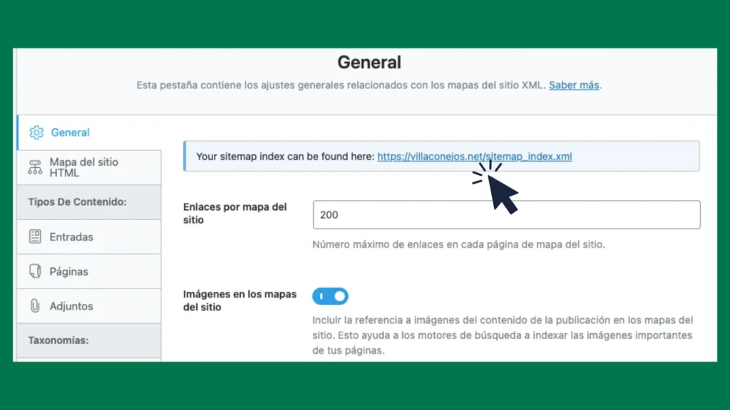 copiar sitemap de rankmath