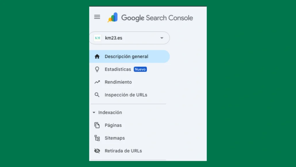 propiedades de search console