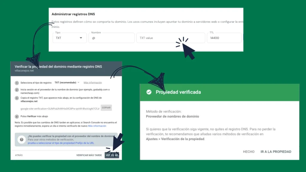 verificación de propiedad