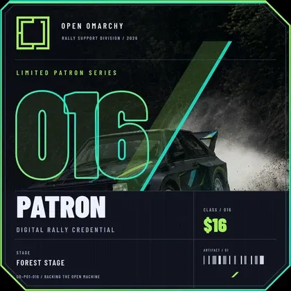 Insignia de patrón de Omarchy, proyecto de código abierto que apoyo