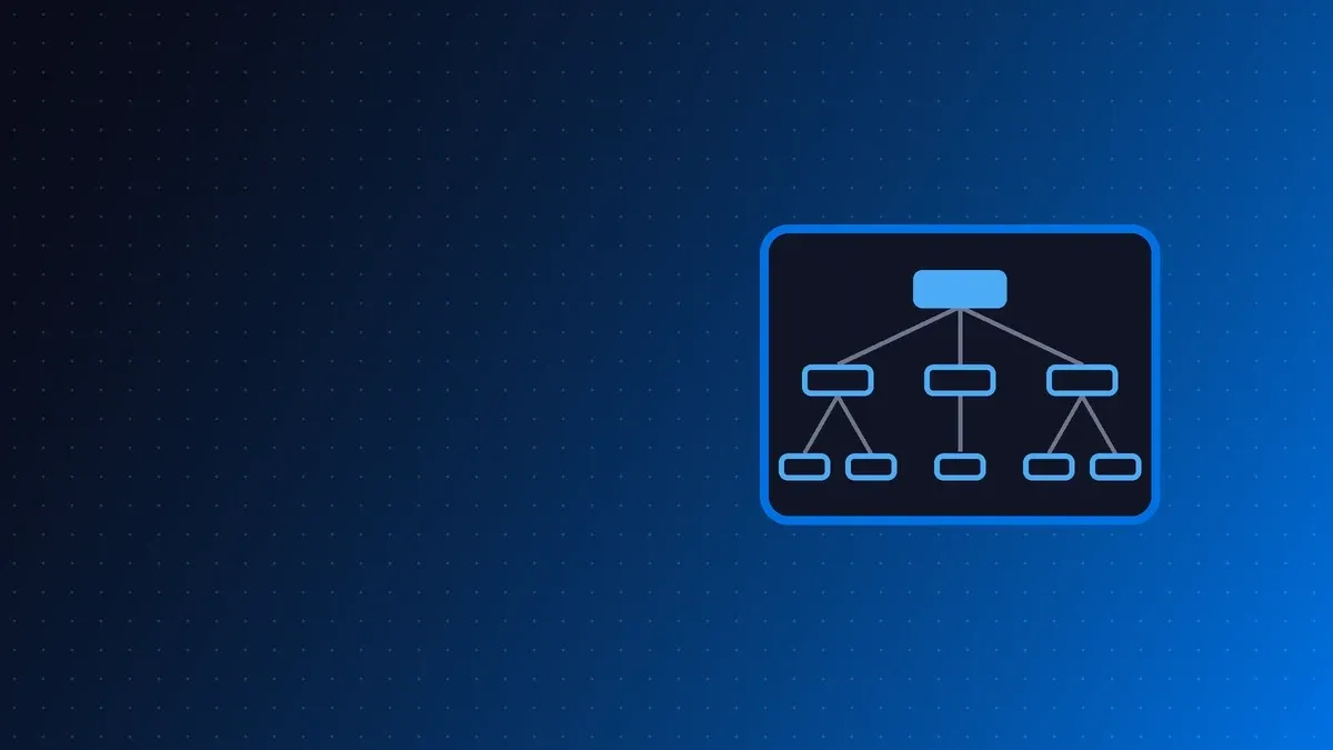 Esquema de la estructura de una web en tres niveles
